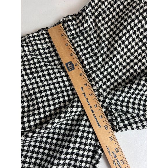 Old Navy Women's Pull On Crop Pants Black White Houndstooth Size 2 - Picture 9 of 11